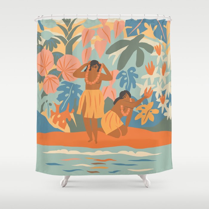 Hawaiian Lei Shower Curtain Gallery Image 1