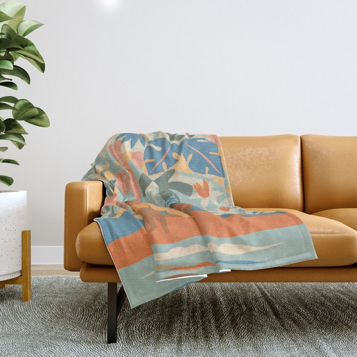Hawaiian Lei Throw Blanket Gallery Image 1