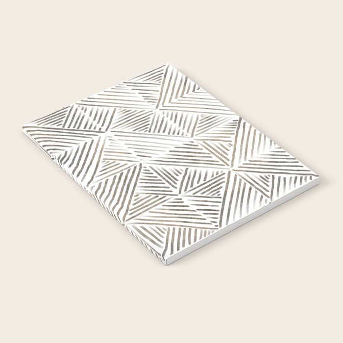 seamless pattern with graphic geometric stripes Notebook Gallery Image 1