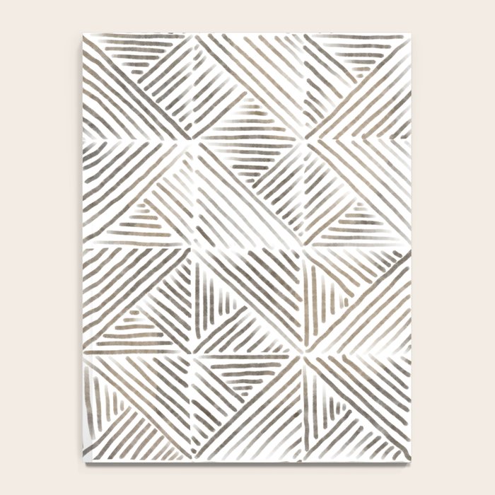 seamless pattern with graphic geometric stripes Notebook Gallery Image 4