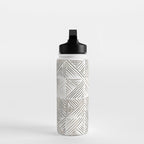 seamless pattern with graphic geometric stripes Water Bottle Gallery Image 3
