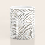 seamless pattern with graphic geometric stripes Coffee Mug Gallery Image 4