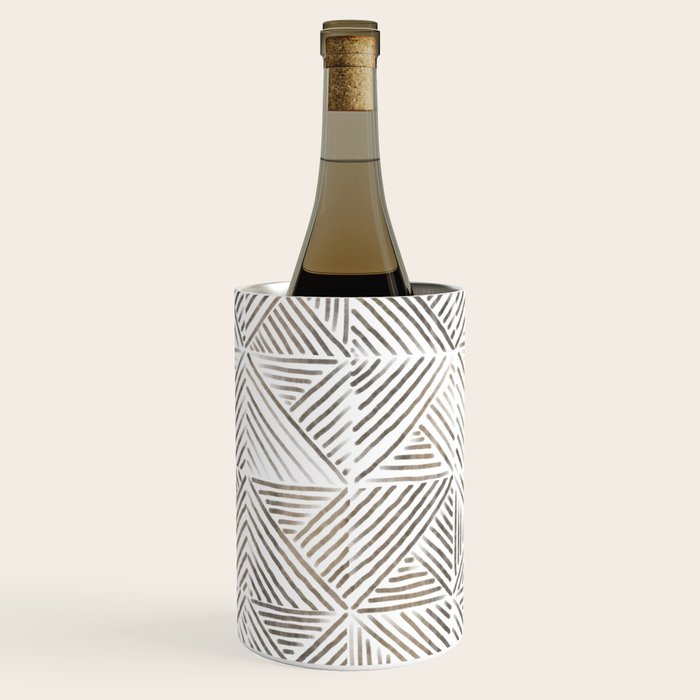 seamless pattern with graphic geometric stripes Wine Chiller Gallery Image 1