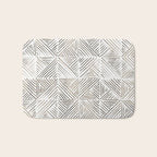 seamless pattern with graphic geometric stripes Bath Mat Gallery Image 1