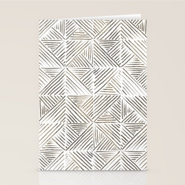 seamless pattern with graphic geometric stripes Stationery Card Gallery Image 1