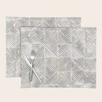 seamless pattern with graphic geometric stripes Placemat Gallery Image 1