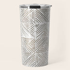 seamless pattern with graphic geometric stripes Travel Mug Gallery Image 1