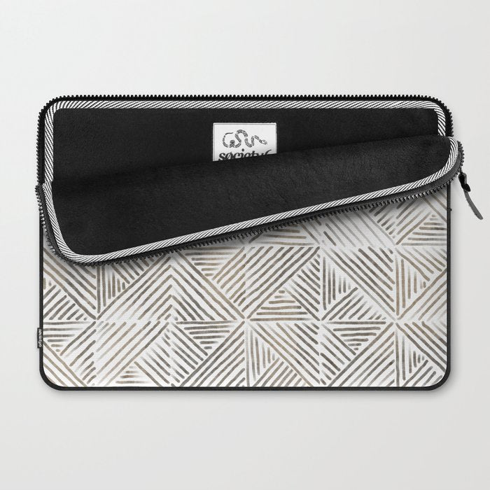 seamless pattern with graphic geometric stripes Laptop Sleeve Gallery Image 2