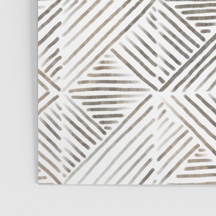 seamless pattern with graphic geometric stripes Poster Gallery Image 3