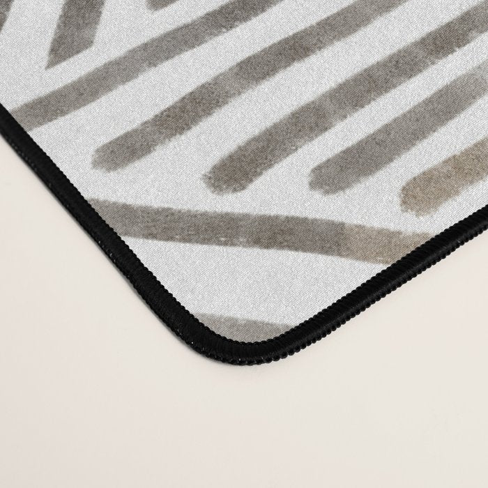 seamless pattern with graphic geometric stripes Desk Mat Gallery Image 4