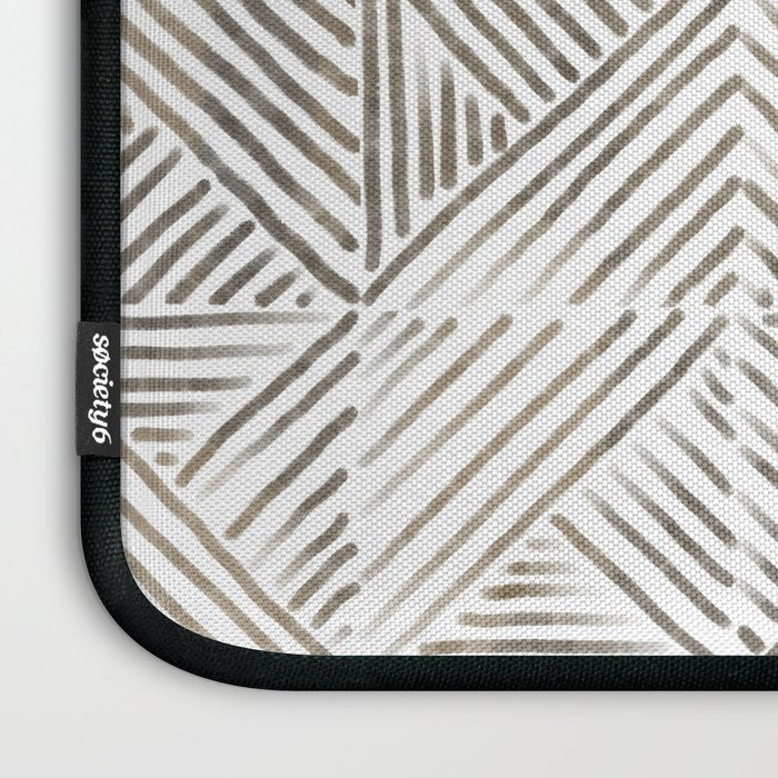 seamless pattern with graphic geometric stripes Laptop Sleeve Gallery Image 3