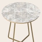 seamless pattern with graphic geometric stripes Side Table Gallery Image 2
