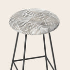 seamless pattern with graphic geometric stripes Stool Gallery Image 2