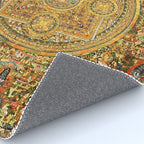 Buddhist Gold Avalokiteshvara Mandala Thangka Rug Gallery Image 4