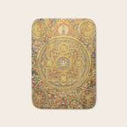 Buddhist Gold Avalokiteshvara Mandala Thangka Bath Mat Gallery Image 1