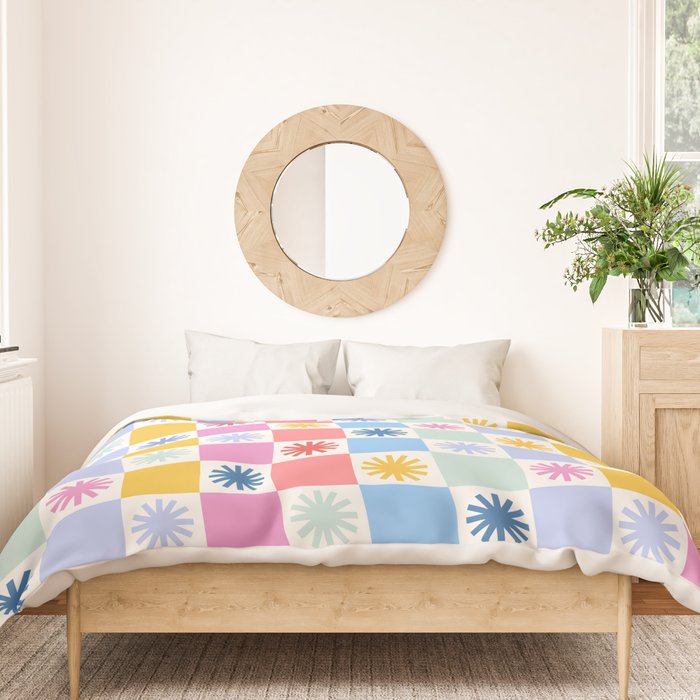 Check mate - sunshine  Duvet Cover Gallery Image 3