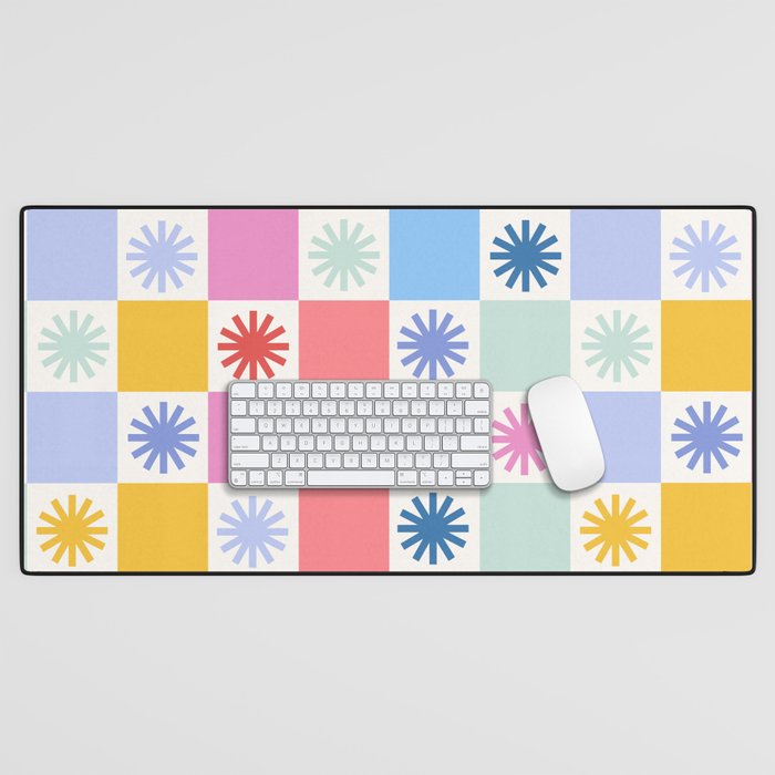 Check mate - sunshine  Desk Mat Gallery Image 1