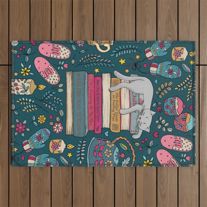 How to Hygge Like a Cat Outdoor Rug Gallery Image 1