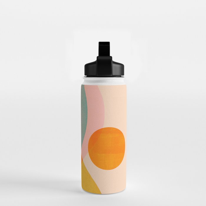 Abstraction_SUNSET_LANDSCAPE_POP_ART_Minimalism_018X Water Bottle Gallery Image 2