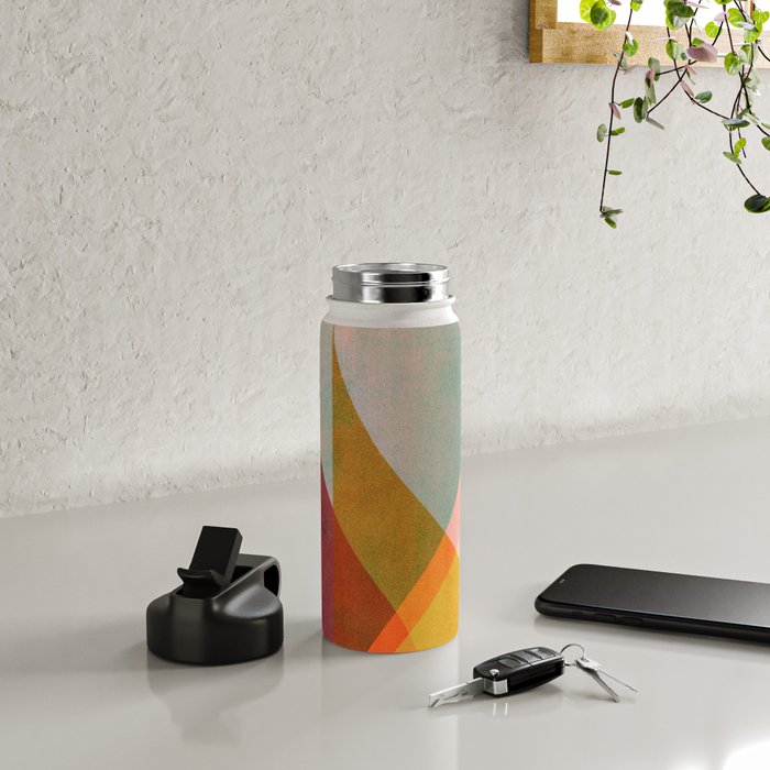 Abstraction_SUNSET_LANDSCAPE_POP_ART_Minimalism_018X Water Bottle Gallery Image 4
