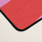 Bold Abstract Wavy Loops Pop Pattern in Preppy Pink and Red Desk Mat Gallery Image 4