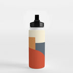Bauhaus Reflection Number 1 - Navy Colors  Water Bottle Gallery Image 2