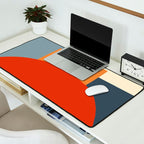 Bauhaus Reflection Number 1 - Navy Colors  Desk Mat Gallery Image 2