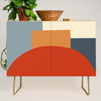 Bauhaus Reflection Number 1 - Navy Colors  Credenza Gallery Image 1