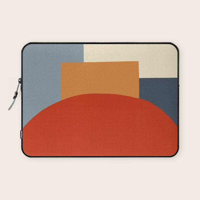 Bauhaus Reflection Number 1 - Navy Colors  Laptop Sleeve Gallery Image 1