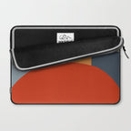 Bauhaus Reflection Number 1 - Navy Colors  Laptop Sleeve Gallery Image 2