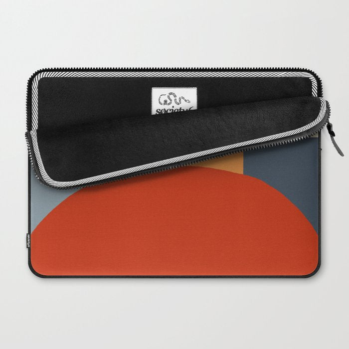Bauhaus Reflection Number 1 - Navy Colors  Laptop Sleeve Gallery Image 2
