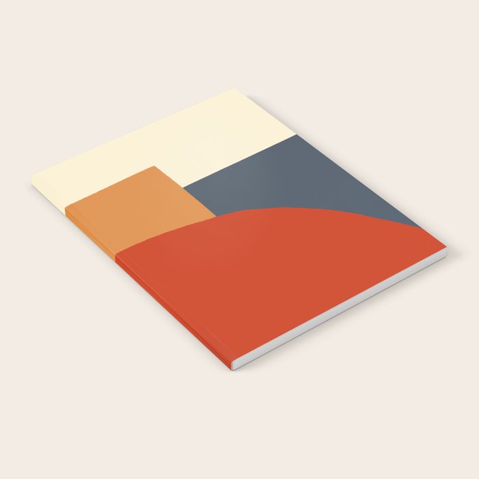 Bauhaus Reflection Number 1 - Navy Colors  Notebook Gallery Image 1