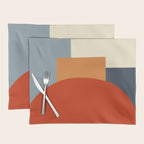 Bauhaus Reflection Number 1 - Navy Colors  Placemat Gallery Image 1