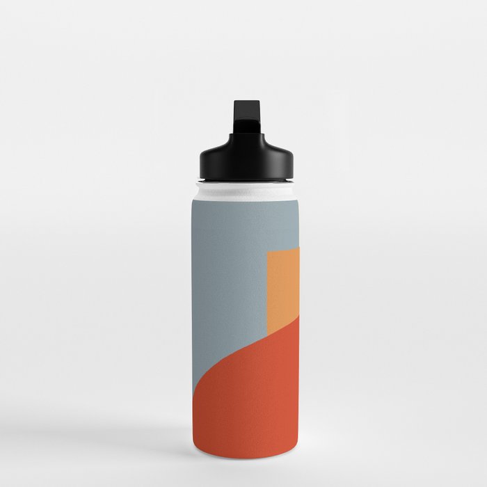 Bauhaus Reflection Number 1 - Navy Colors  Water Bottle Gallery Image 3