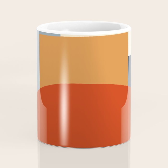 Bauhaus Reflection Number 1 - Navy Colors  Coffee Mug Gallery Image 4