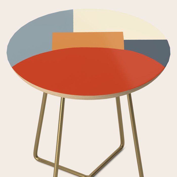 Bauhaus Reflection Number 1 - Navy Colors  Side Table Gallery Image 2
