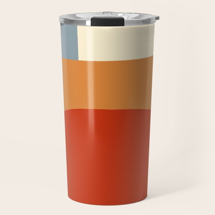 Bauhaus Reflection Number 1 - Navy Colors  Travel Mug Gallery Image 1