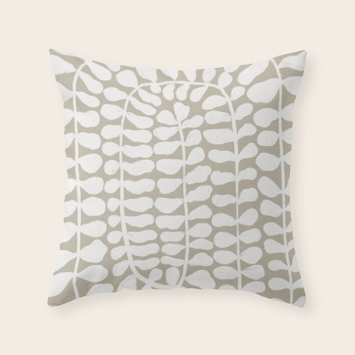 One Hundred-Leaved Plant #3 Throw Pillow Gallery Image 1