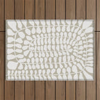 One Hundred-Leaved Plant #3 Outdoor Rug Gallery Image 1