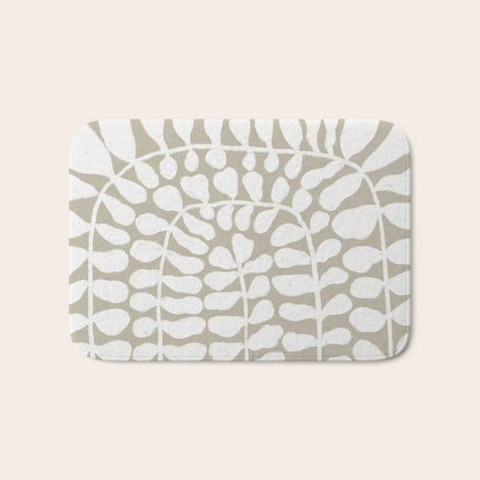 One Hundred-Leaved Plant #3 Bath Mat Gallery Image 1