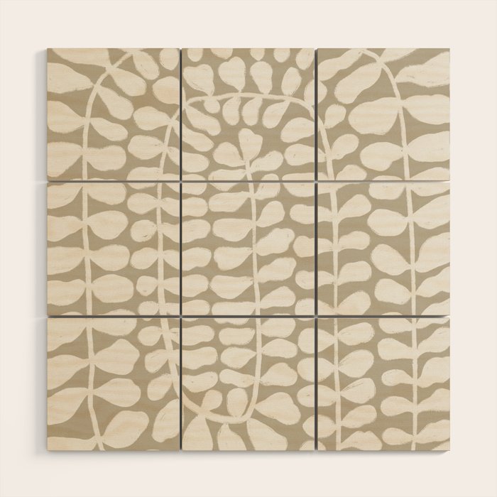 One Hundred-Leaved Plant #3 Wood Wall Art Gallery Image 1