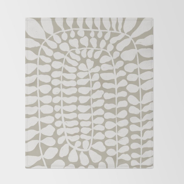 One Hundred-Leaved Plant #3 Throw Blanket Gallery Image 2