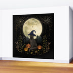 The Black Cat on Halloween Night Wall Mural Gallery Image 2