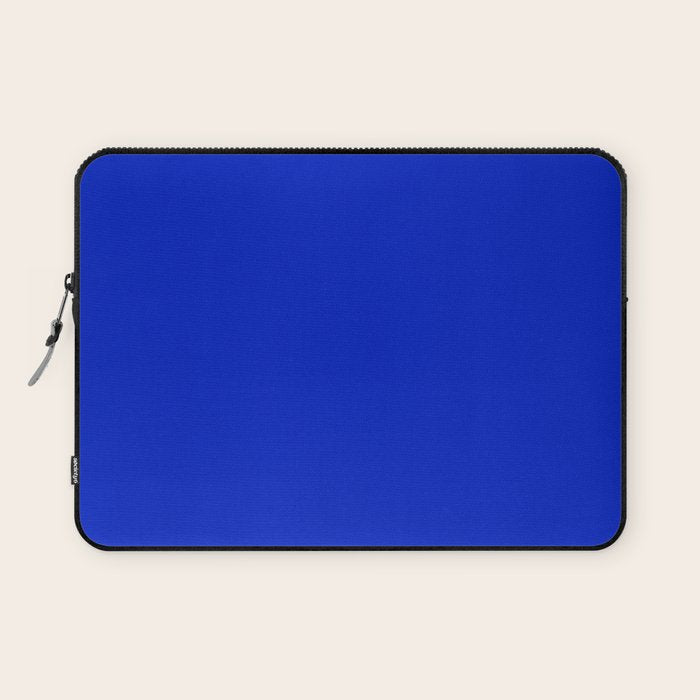 Solid Deep Cobalt Blue Color Laptop Sleeve Gallery Image 1