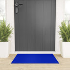 Solid Deep Cobalt Blue Color Welcome Mat Gallery Image 3