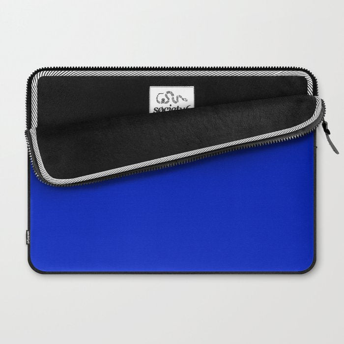 Solid Deep Cobalt Blue Color Laptop Sleeve Gallery Image 2