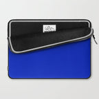 Solid Deep Cobalt Blue Color Laptop Sleeve Gallery Image 2