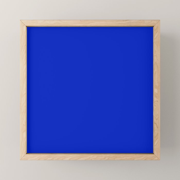 Solid Deep Cobalt Blue Color Mini Art Print Gallery Image 1