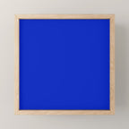 Solid Deep Cobalt Blue Color Mini Art Print Gallery Image 1