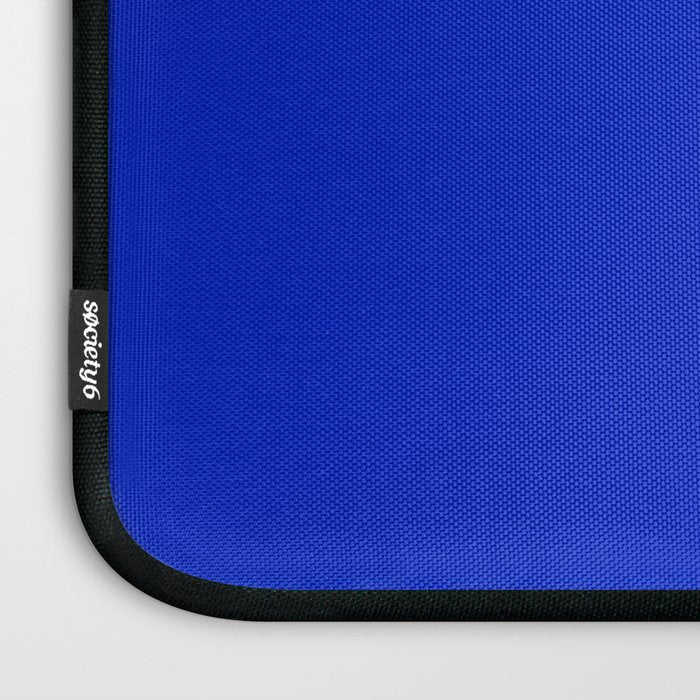 Solid Deep Cobalt Blue Color Laptop Sleeve Gallery Image 3